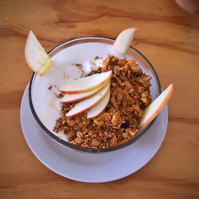 Fruit bowl & yoghurt